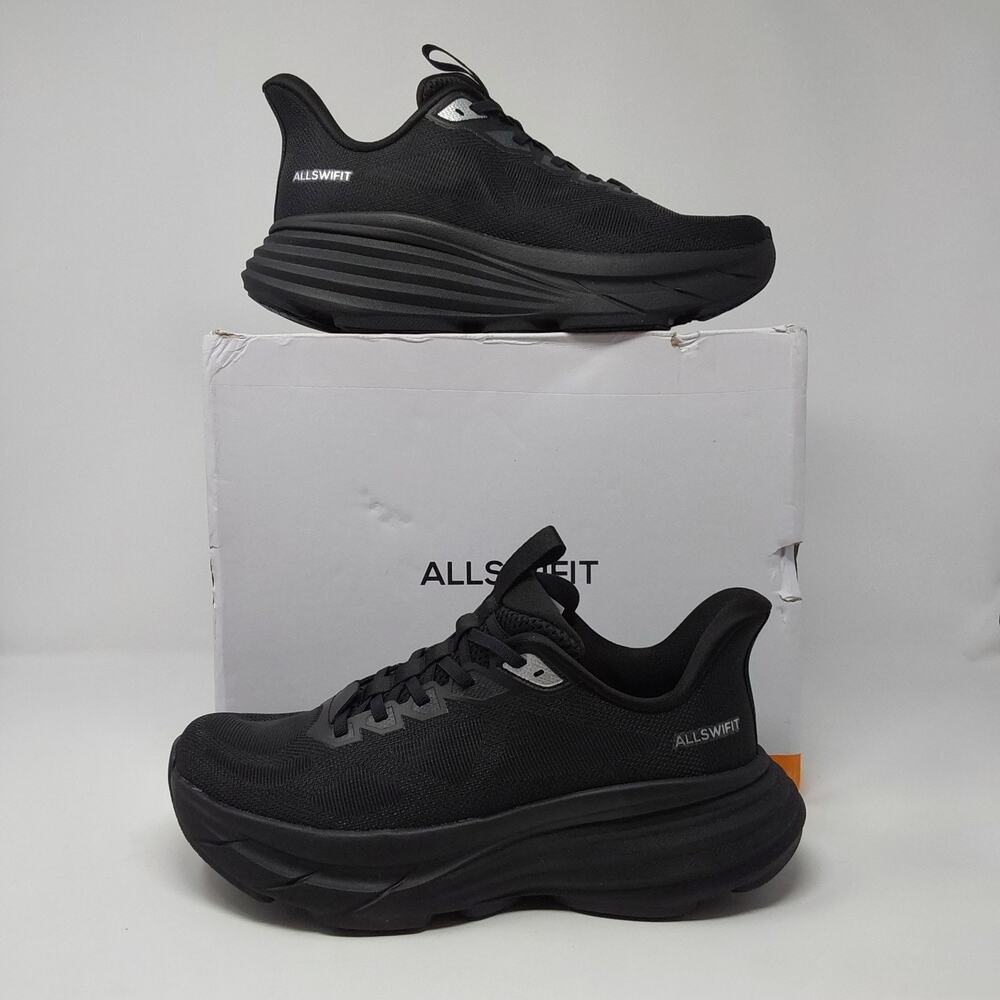 ALLSWIFIT ActiveFlow Womens 9 Black Arch Support Running Walking Shoes